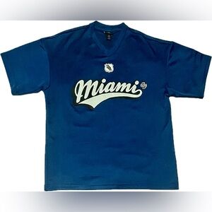 H&M blue Miami jersey sz M